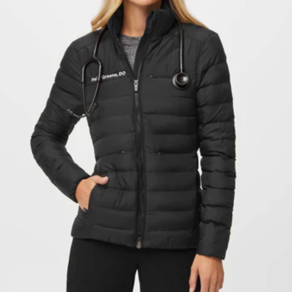 Figs Woman’s  Black On-Shift Packable Puffer jacket size S
Like new